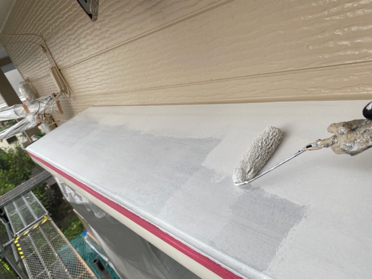 神奈川県横浜市　K様邸　屋根・外壁塗装工事　出窓屋根の塗装