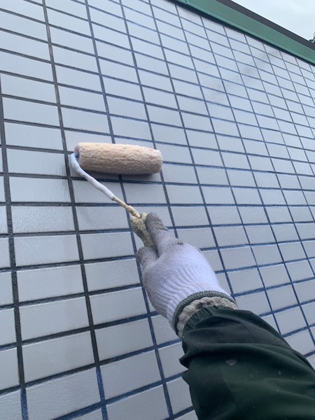 外壁タイルにコーティング材を塗りました｜神奈川県横浜市