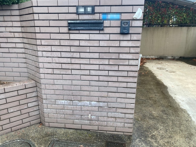 神奈川県横浜市｜車庫と門塀を塗装しました！見栄えがきれいになり美観性がよくなりました！