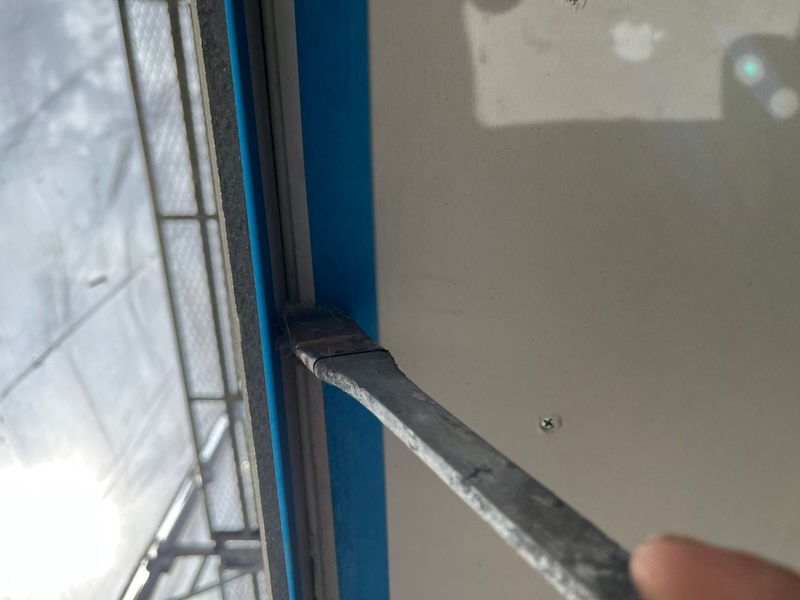 神奈川県藤沢市|ベランダ側の外壁が傷んでいたため、部分的に張り替えました