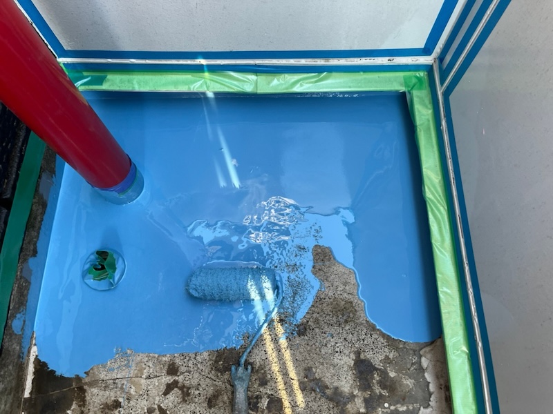 ベランダ防水工事 コンクリート防水からウレタン防水に新しくしました!|神奈川県藤沢市