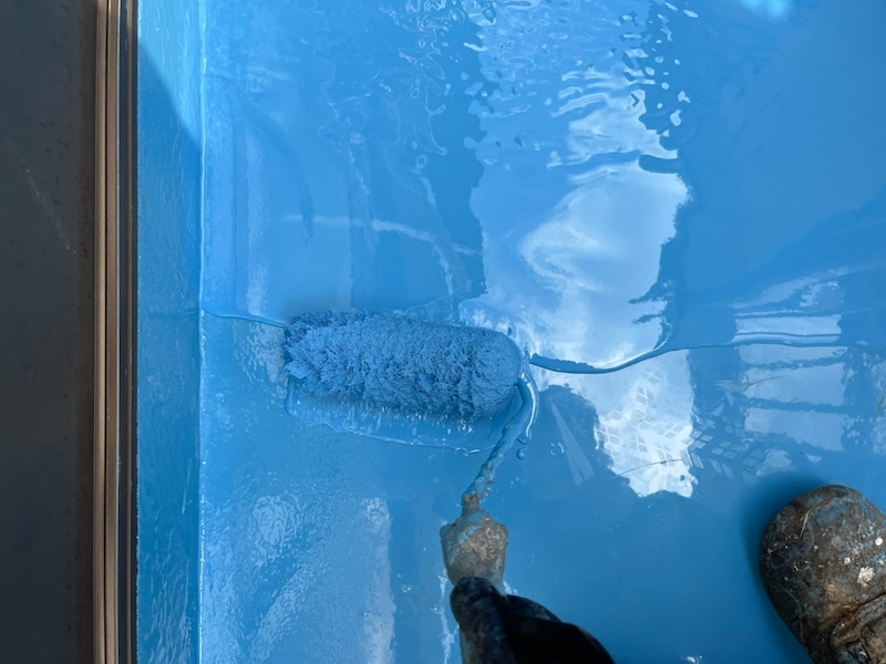 ベランダ防水工事 コンクリート防水からウレタン防水に新しくしました!|神奈川県藤沢市