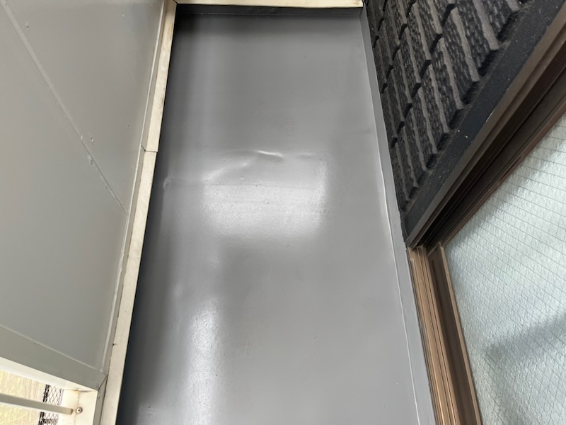ベランダ防水工事 コンクリート防水からウレタン防水に新しくしました!|神奈川県藤沢市