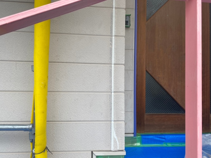 神奈川県横浜市　U様邸　屋根・外壁塗装工事　下地処理 コーキング工事